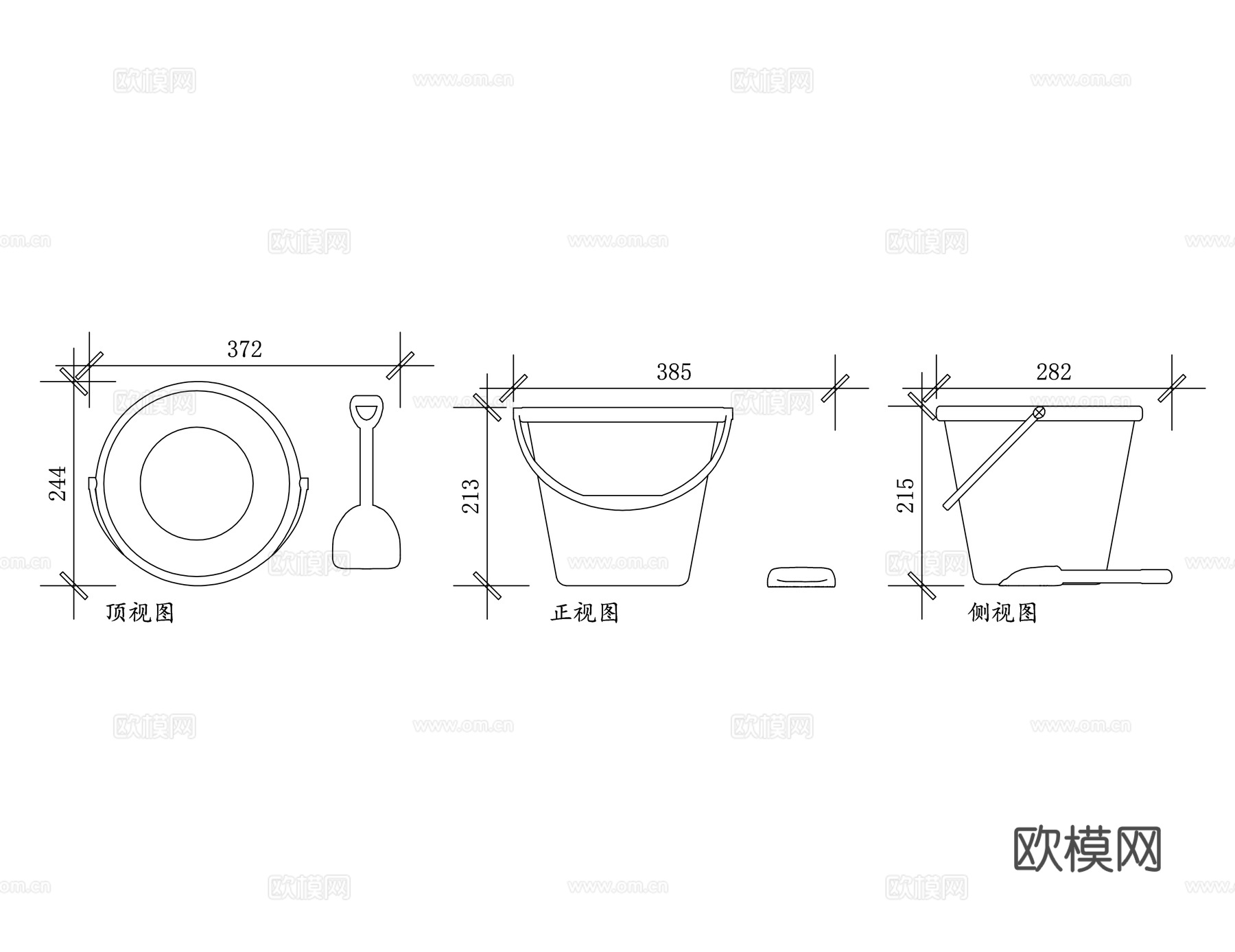 沙滩桶 玩沙桶 儿童沙桶 玩具沙桶 海边沙桶cad施工图