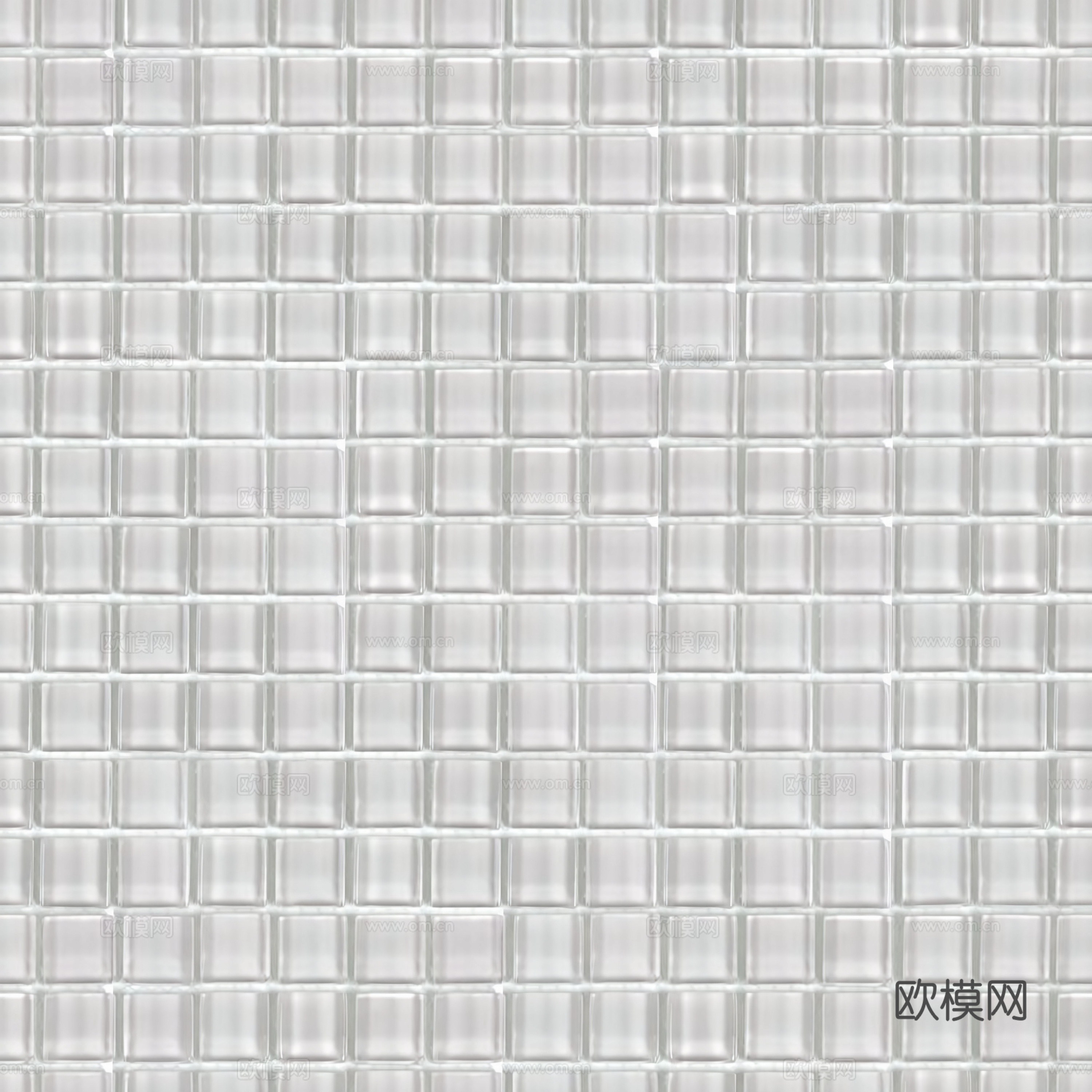 现代无缝玻璃砖 无缝亚克力玻璃 无缝马赛克玻璃贴图