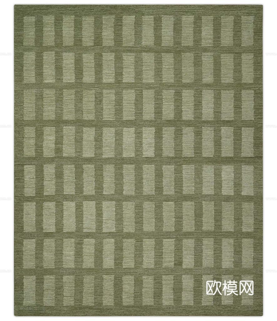 法式复古地毯 绿色复古地毯