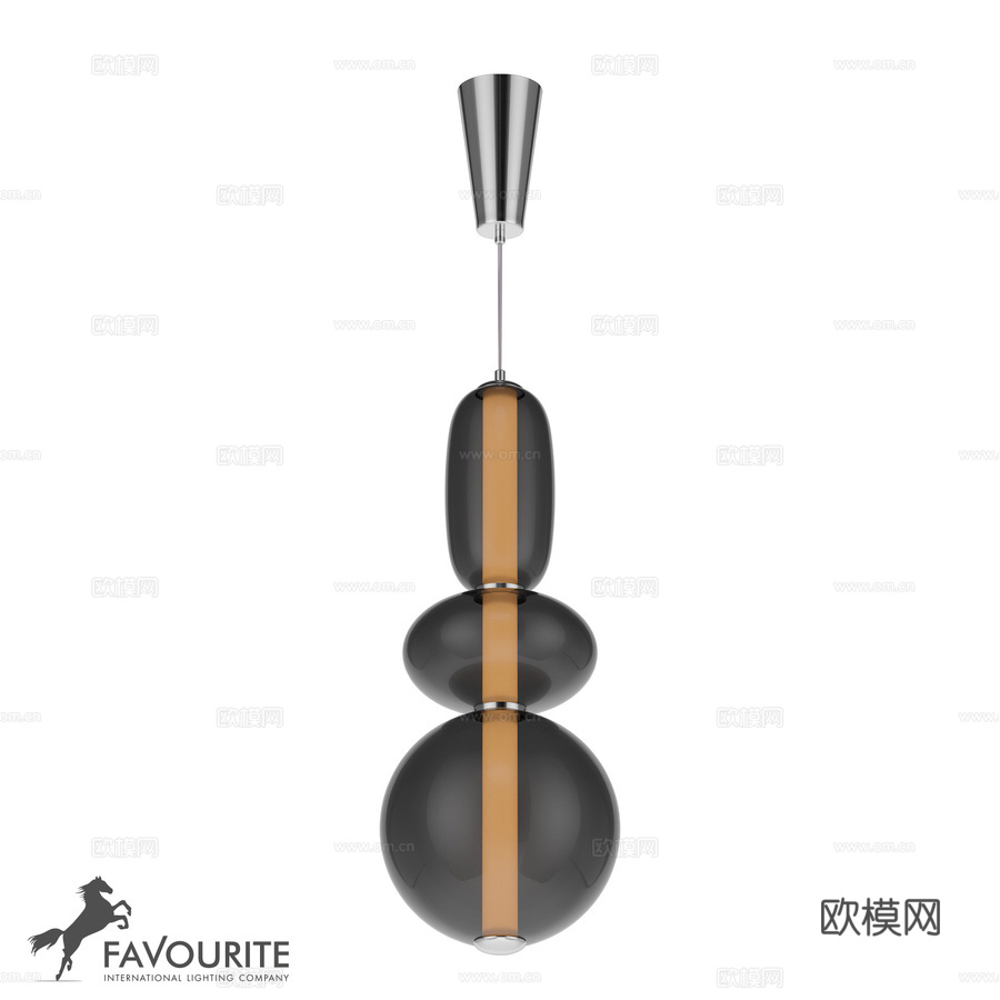 吊灯精选 4254-3P3d模型下载