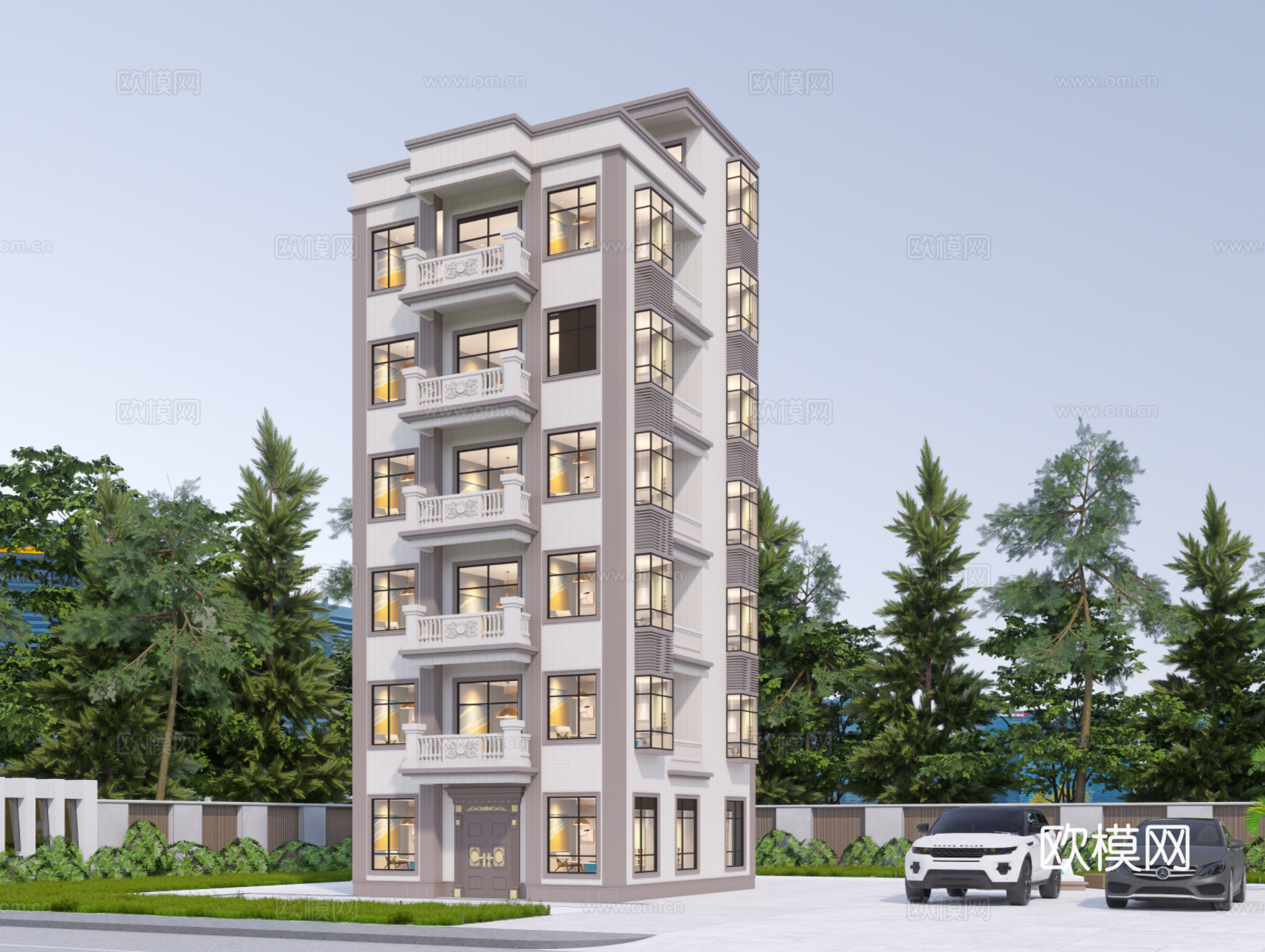 欧式别墅su模型su模型