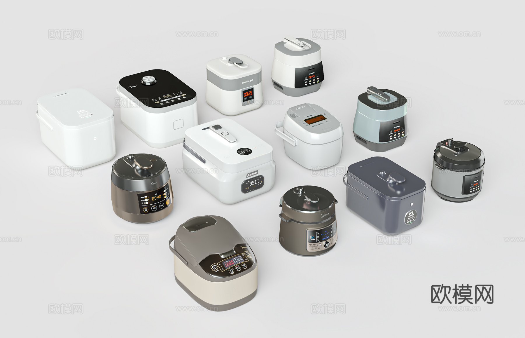 电饭煲su模型