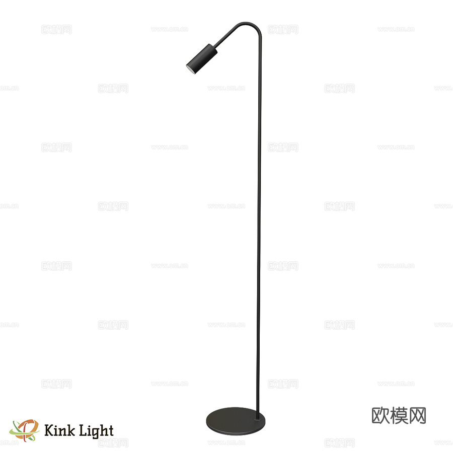 落地灯 Grau 黑色 07045.193d模型下载