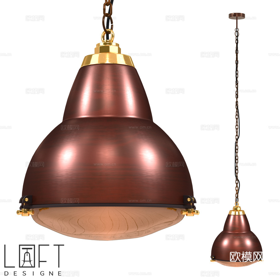 吊灯 LoftDesigne 10683 型号3d模型下载