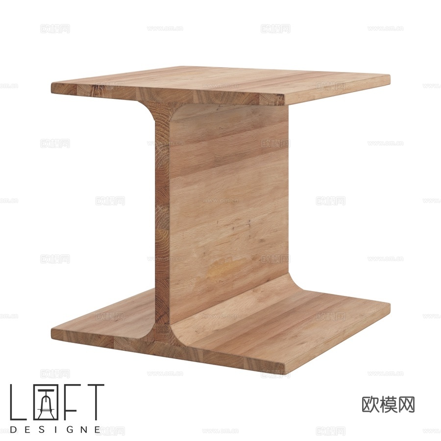 LoftDesigne 61632款咖啡桌3d模型下载