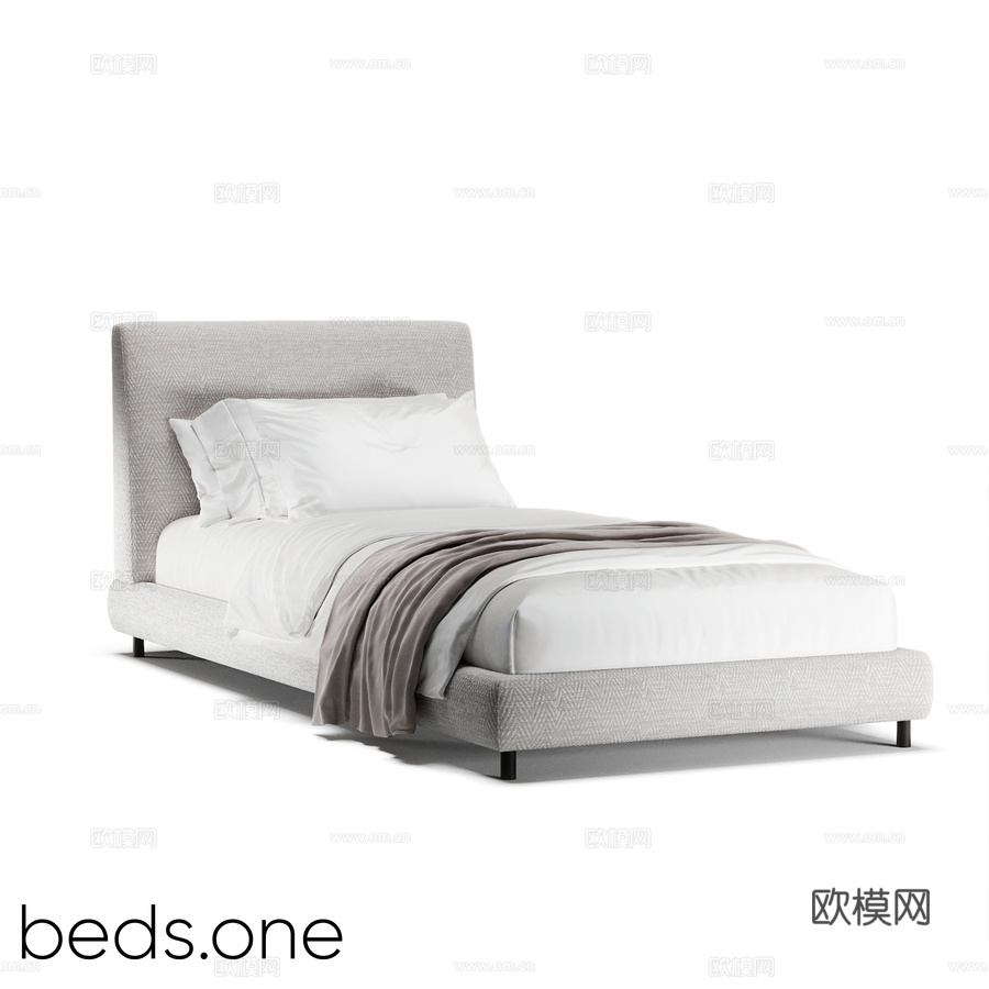 OM beds.one - Nau Flat儿童床3d模型下载