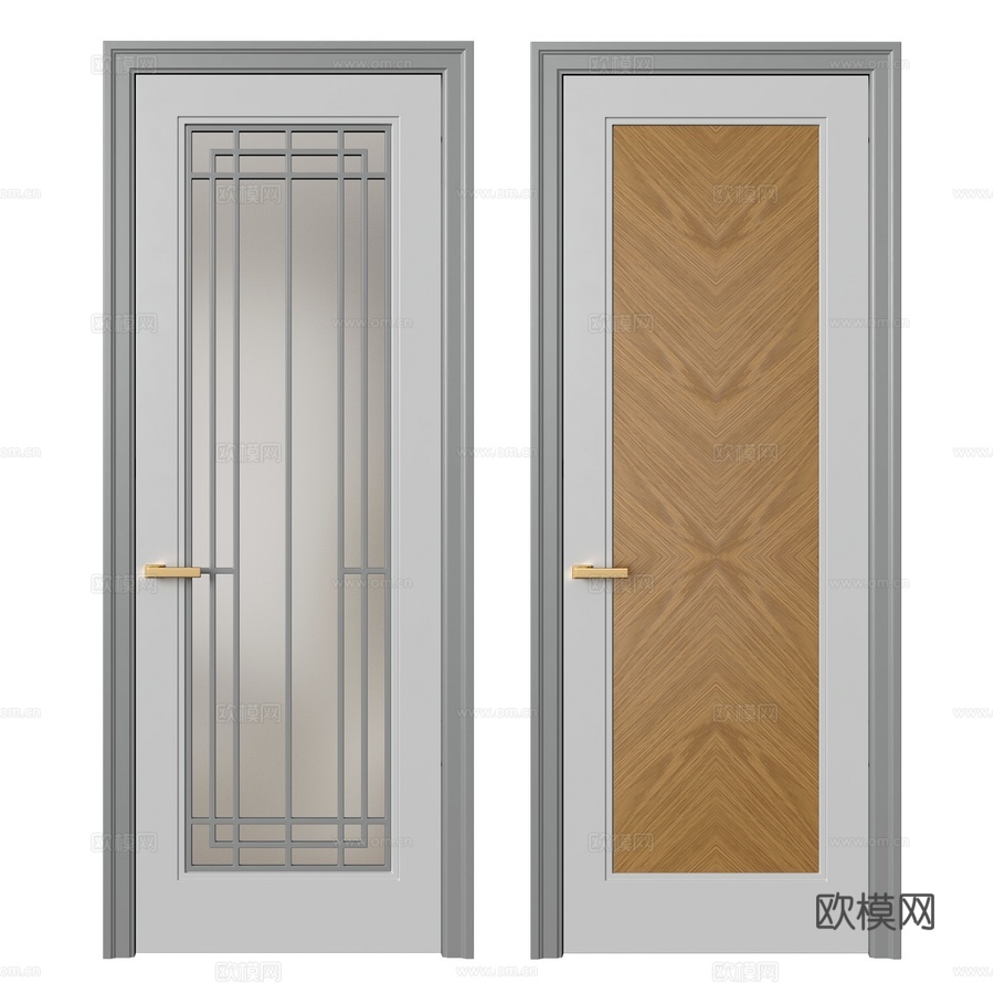 Framyr出品OM大师赖特门系列3d模型下载