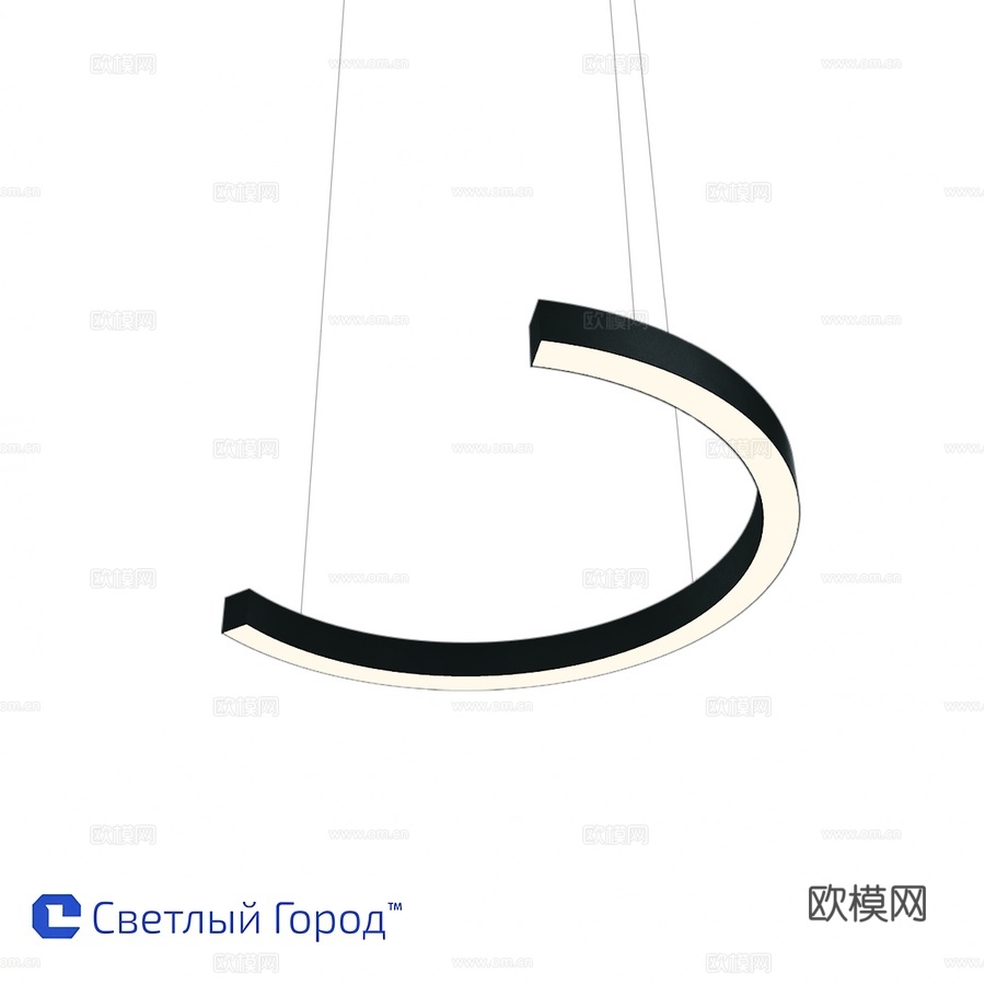 OM吊灯LC LUMAR光之城™3d模型下载