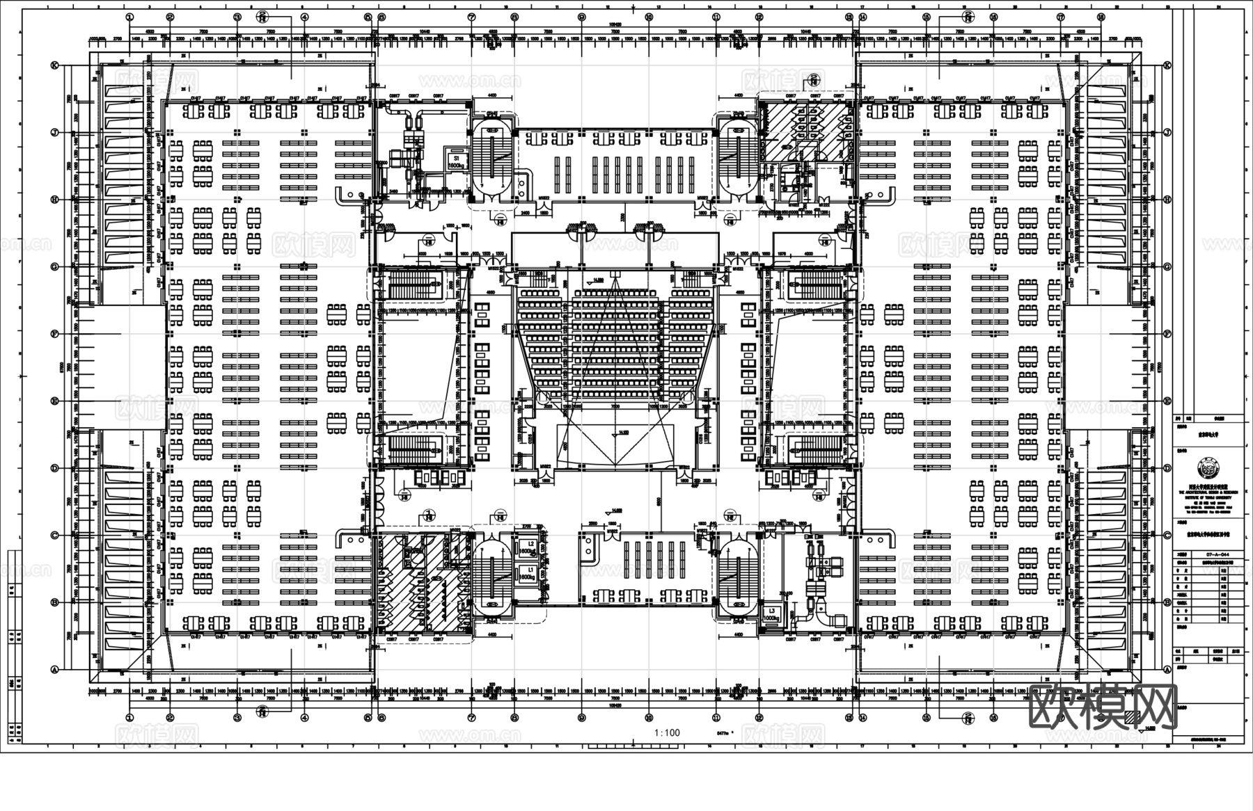 书店书咖cad 图书馆cadcad施工图