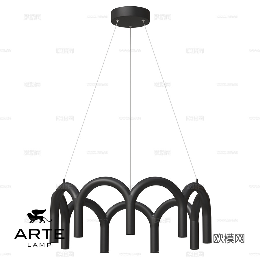 ARTE灯具 OM A3258LM-45BK3d模型
