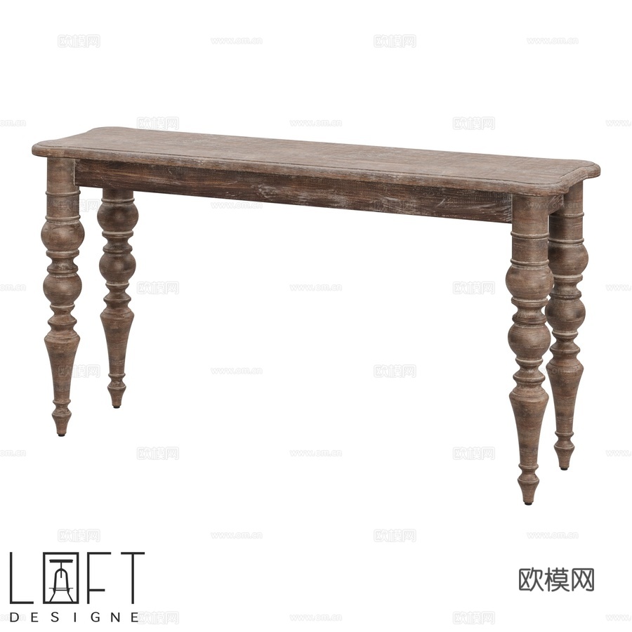 LoftDesigne 80327款边柜3d模型下载