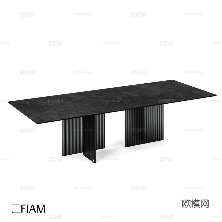 OM Big Wave Table by Fiam3d模型