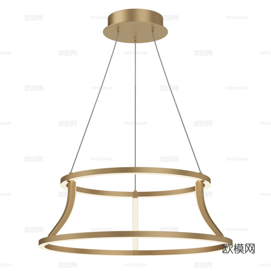 欧法赛吊灯 QN-CADOUX-P-BG3d模型下载