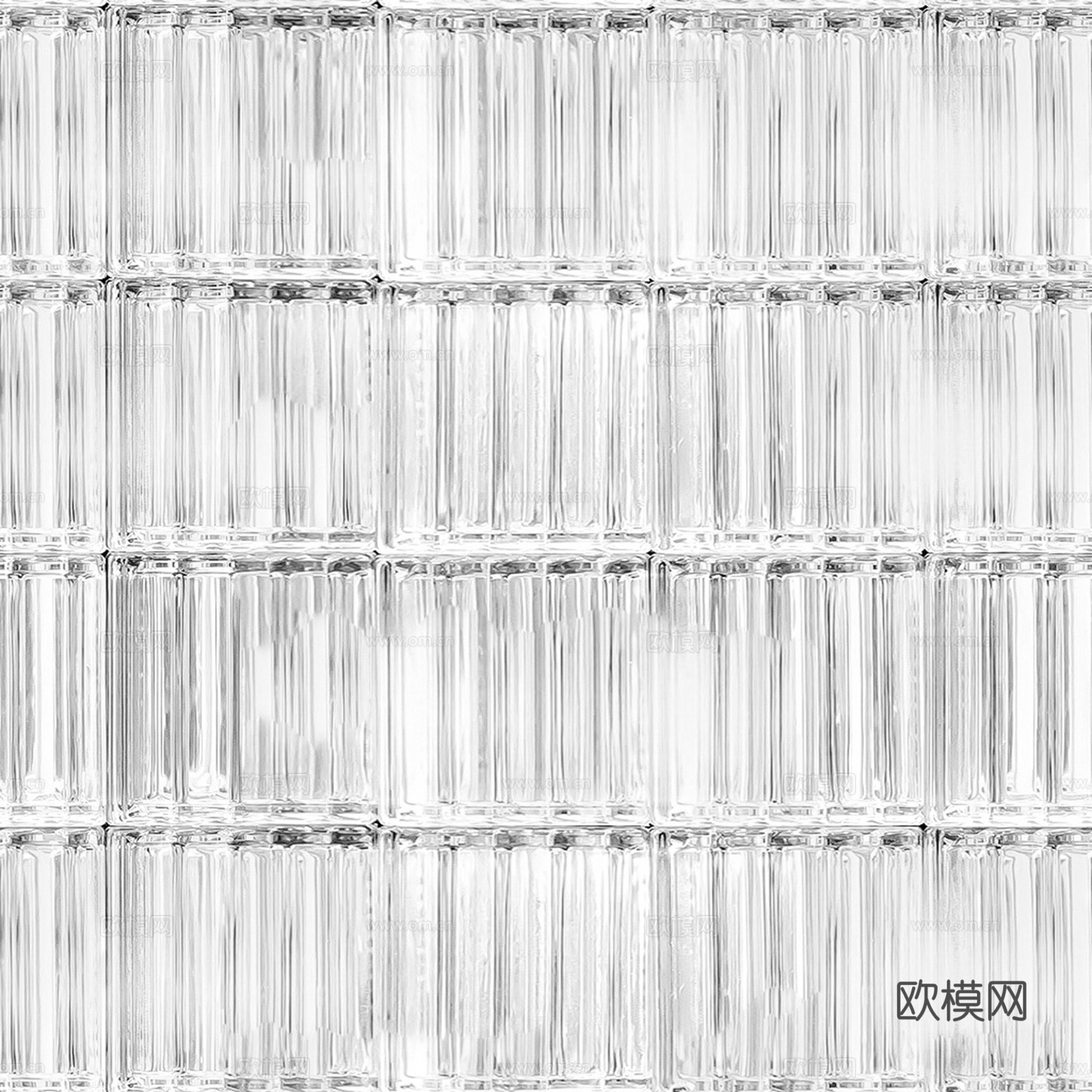 现代无缝侘寂玻璃砖 玻璃砖贴图