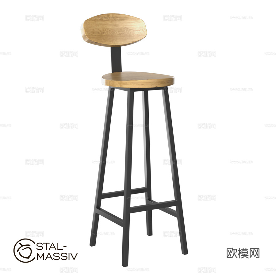 Stal-Massiv 品牌 SMH-S78 吧凳3d模型下载