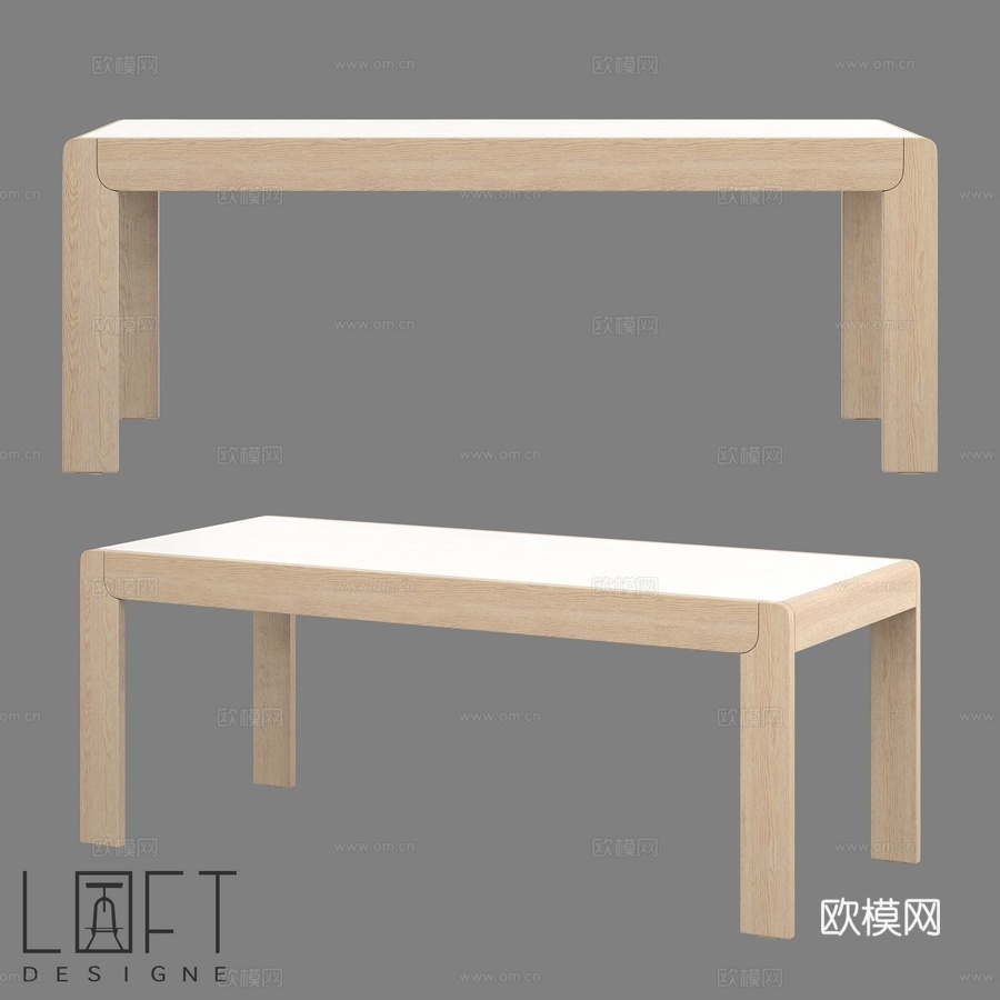 餐桌 LoftDesigne 60981 型号3d模型下载