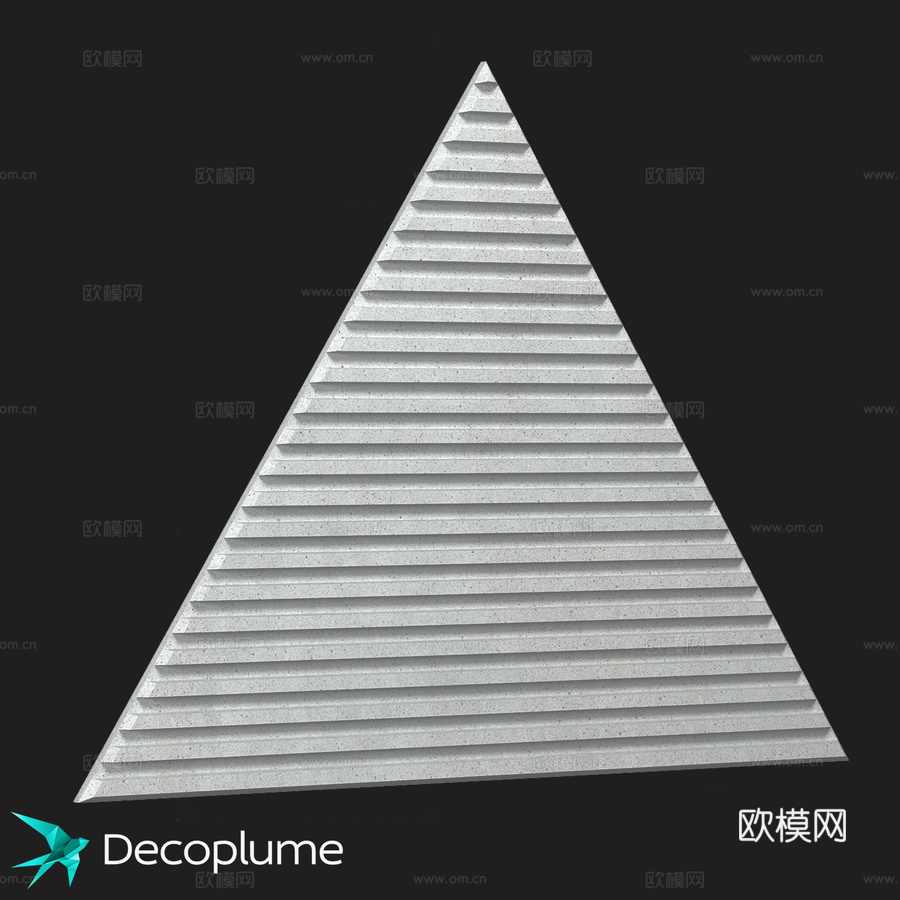 条纹三角23d模型下载
