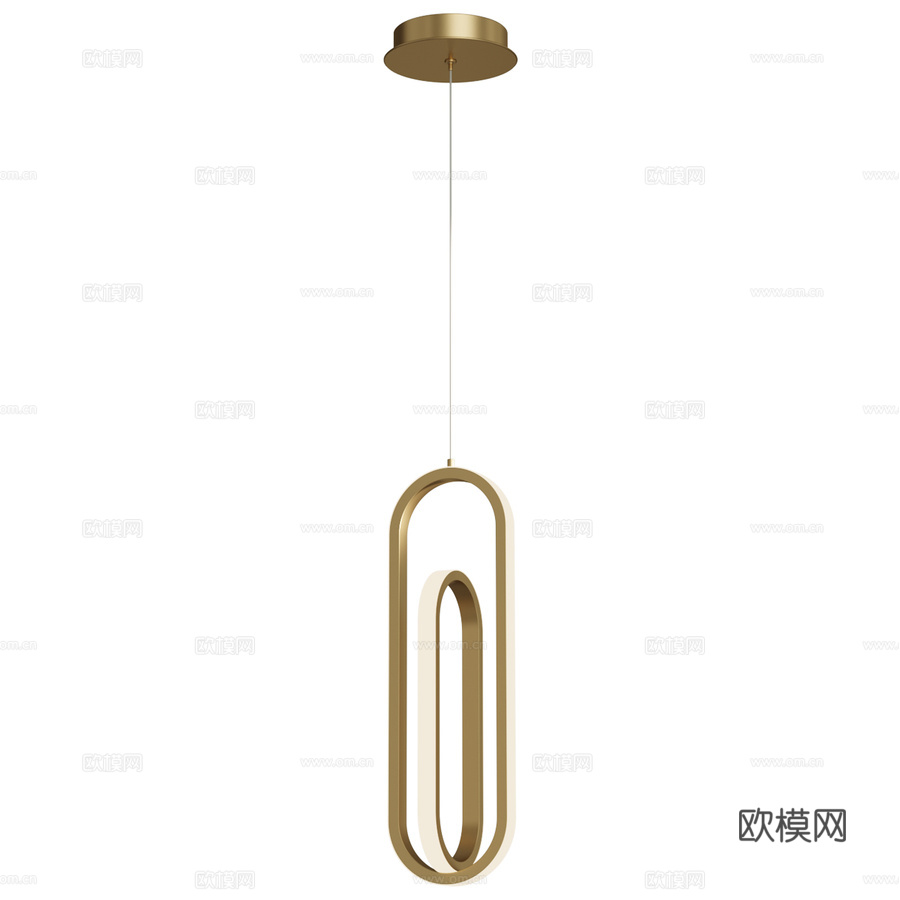 欧法赛吊灯 QN-DEMARK-1P-BG3d模型下载