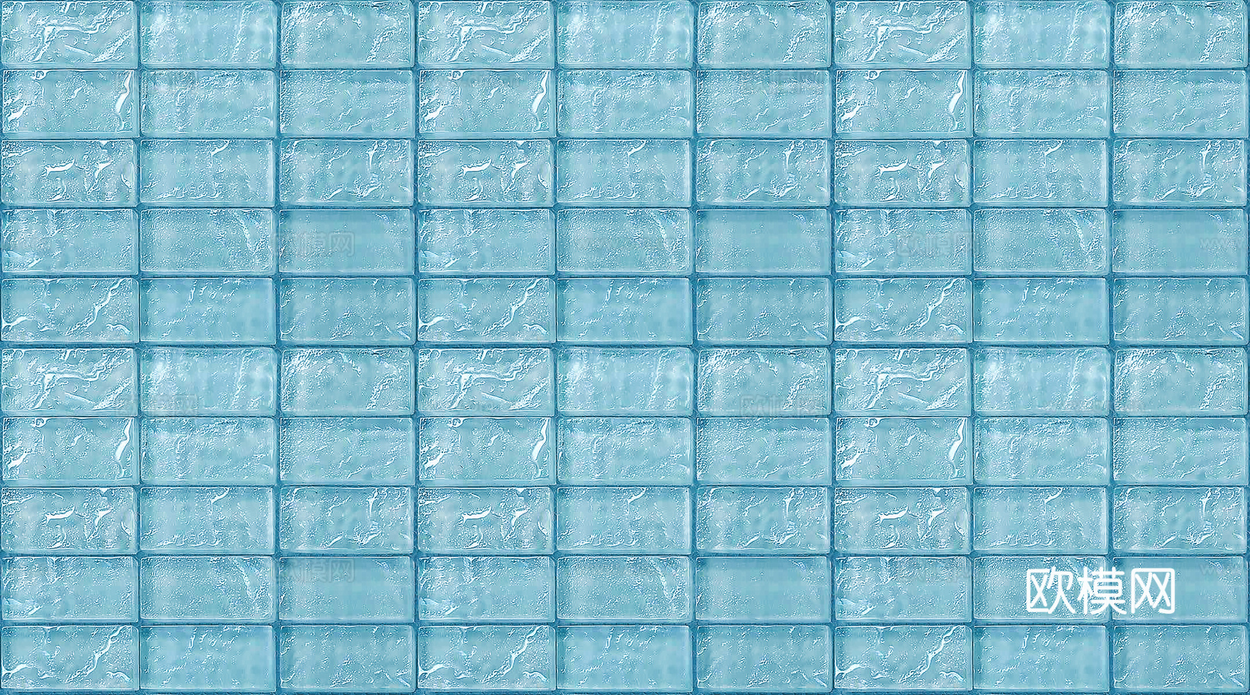 现代新中式玻璃砖 玻璃砖贴图