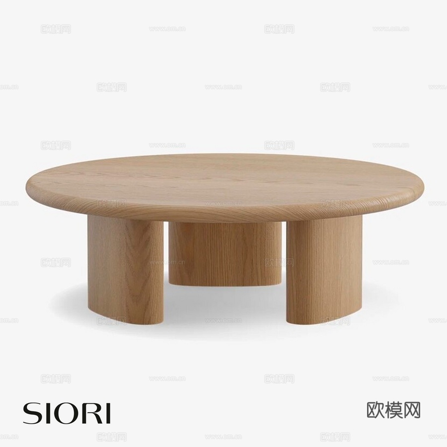 OM Siori Yuma 圆形咖啡桌3d模型下载