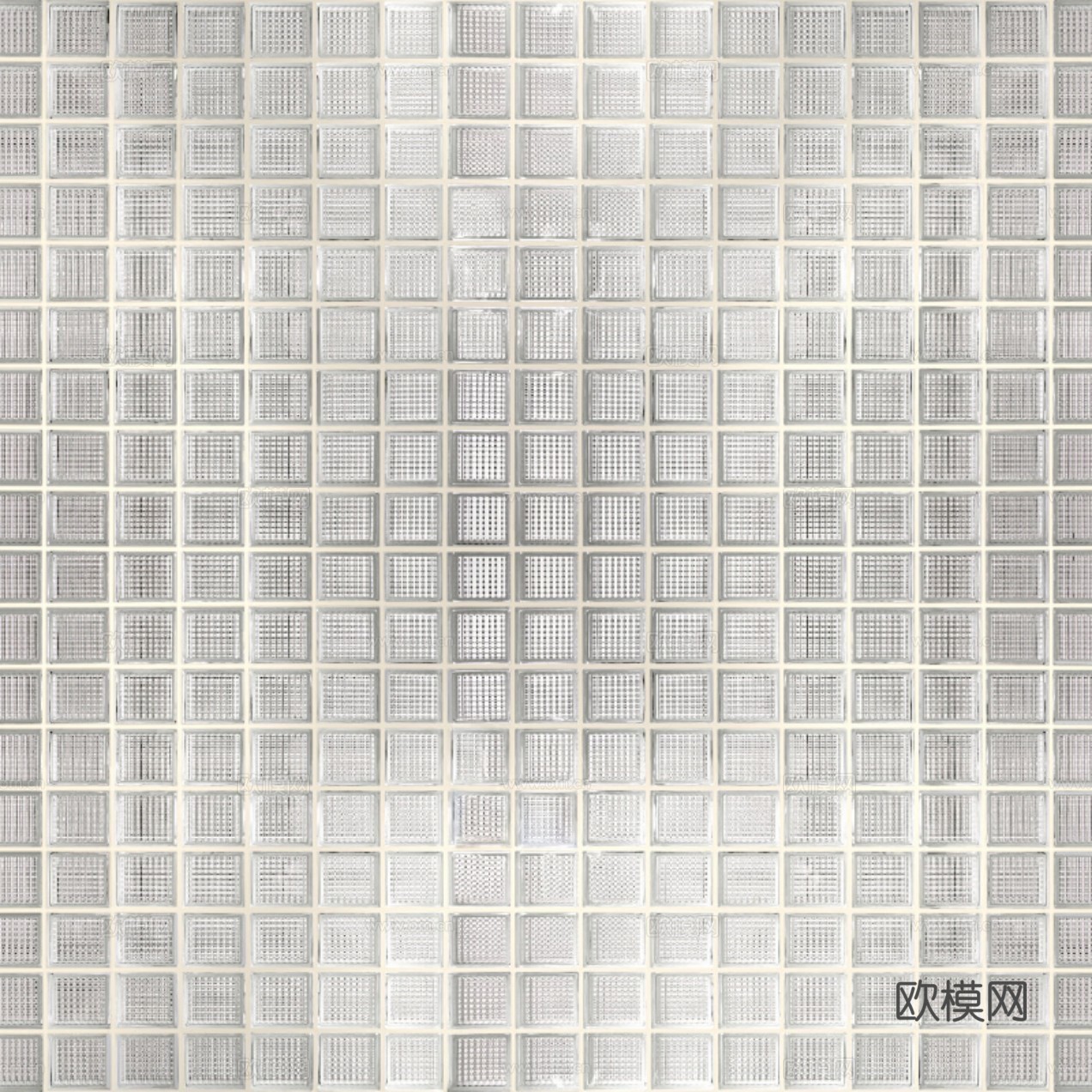 现代侘寂玻璃砖 小方块玻璃砖贴图