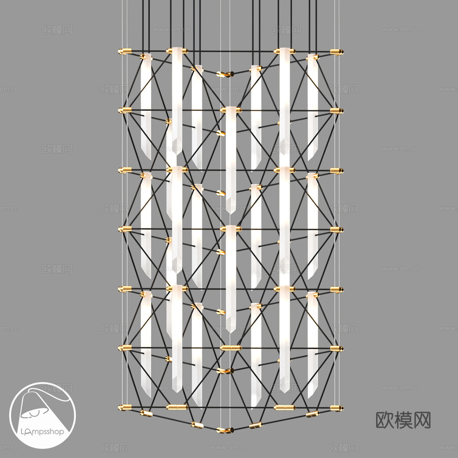 LampsShop.ru L1936 悬挂式网状灯3d模型下载