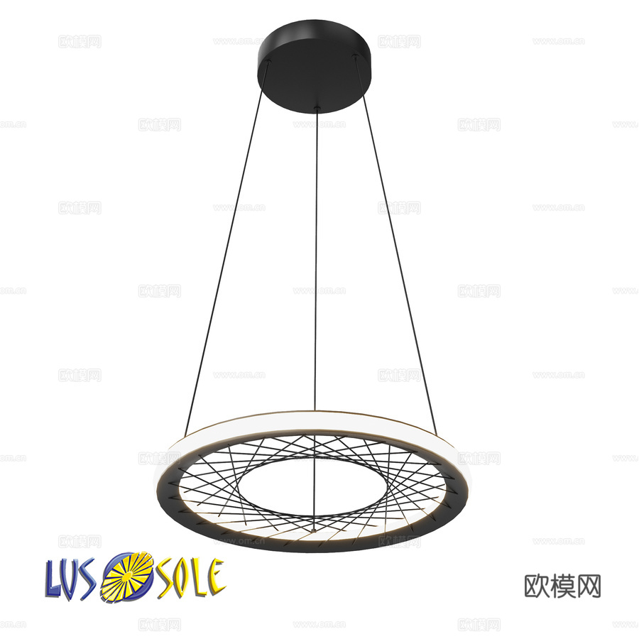 OM吊灯Lussole LSP-73053d模型下载