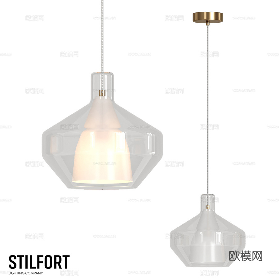 Stilfort吊灯，Eladin系列3d模型下载