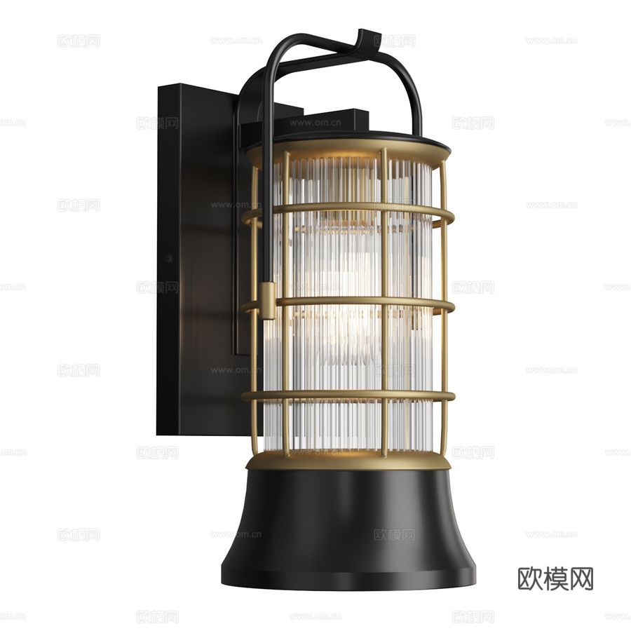 Eurofase 壁灯 QN-RIVAMAR-S-BLK-G3d模型下载