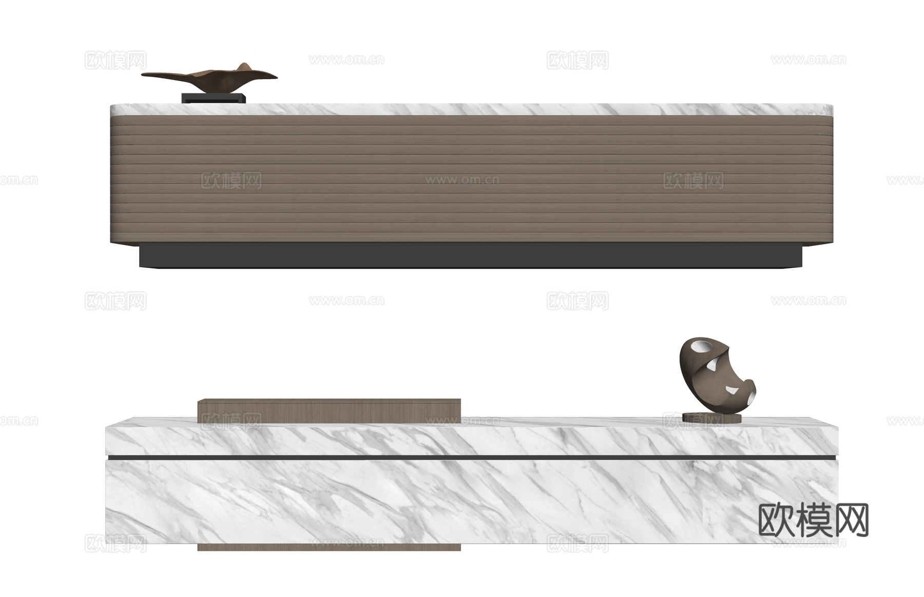 公司前台 大厅 前台 办公室su模型