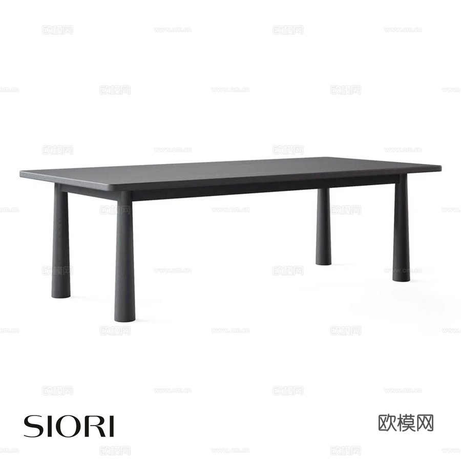 OM Siori Kon 餐桌 2500x12003d模型下载