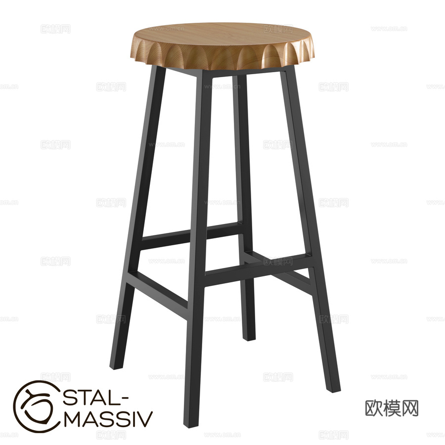 Stal-Massiv 出品半高吧凳 Beer-653d模型下载