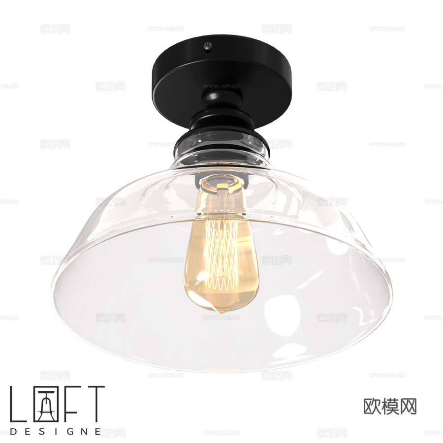 吊灯 LoftDesigne 1078 型号3d模型下载