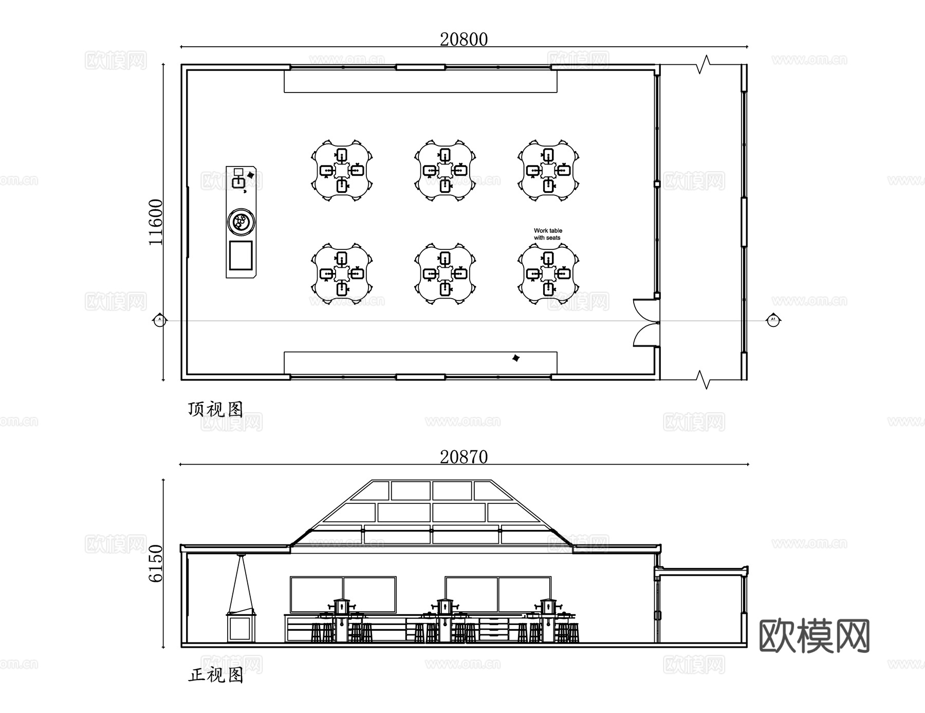实验教室 实训教室 实验室课堂 科研教室 教学实验室cad施工图