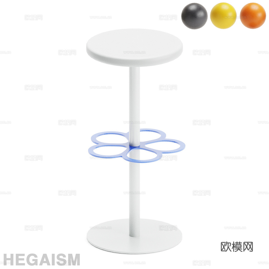 OM Hegaism HYDRANT 高脚凳3d模型下载