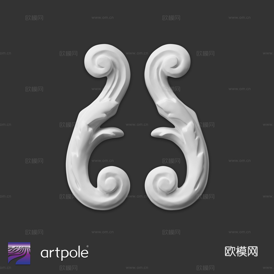 角 SU128（对）3d模型下载