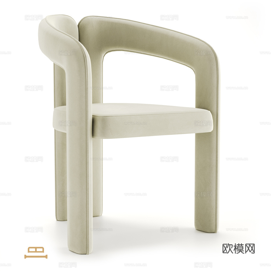 OM系列凯迪扶手椅3d模型下载