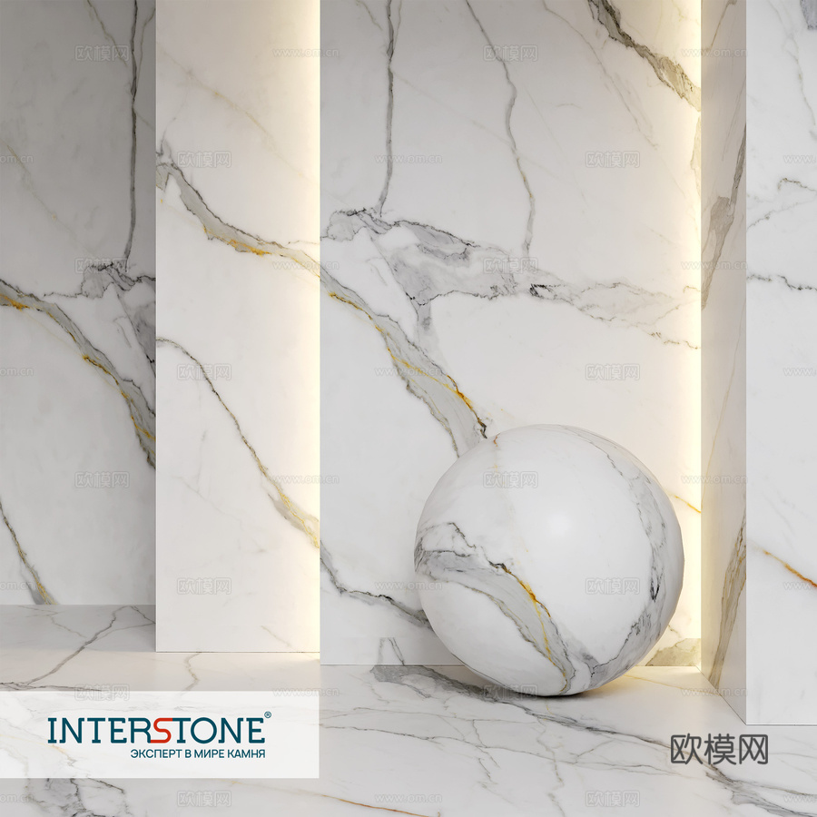 TechGres大尺寸陶瓷板材。高级大理石纹3d模型下载