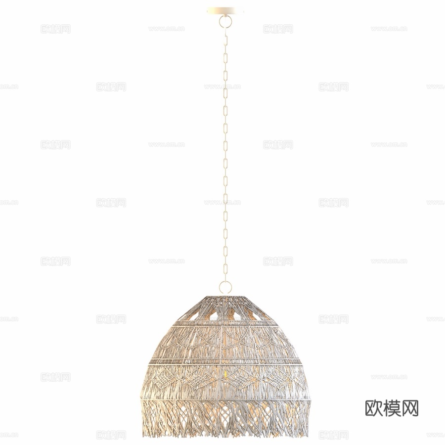 Covali VH-28371 苎麻材质吊灯3d模型下载