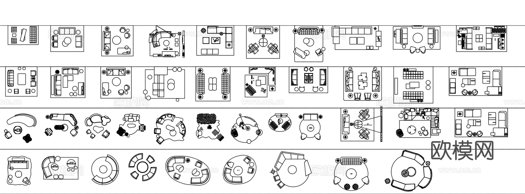 CAD家具软装图库大全cad施工图