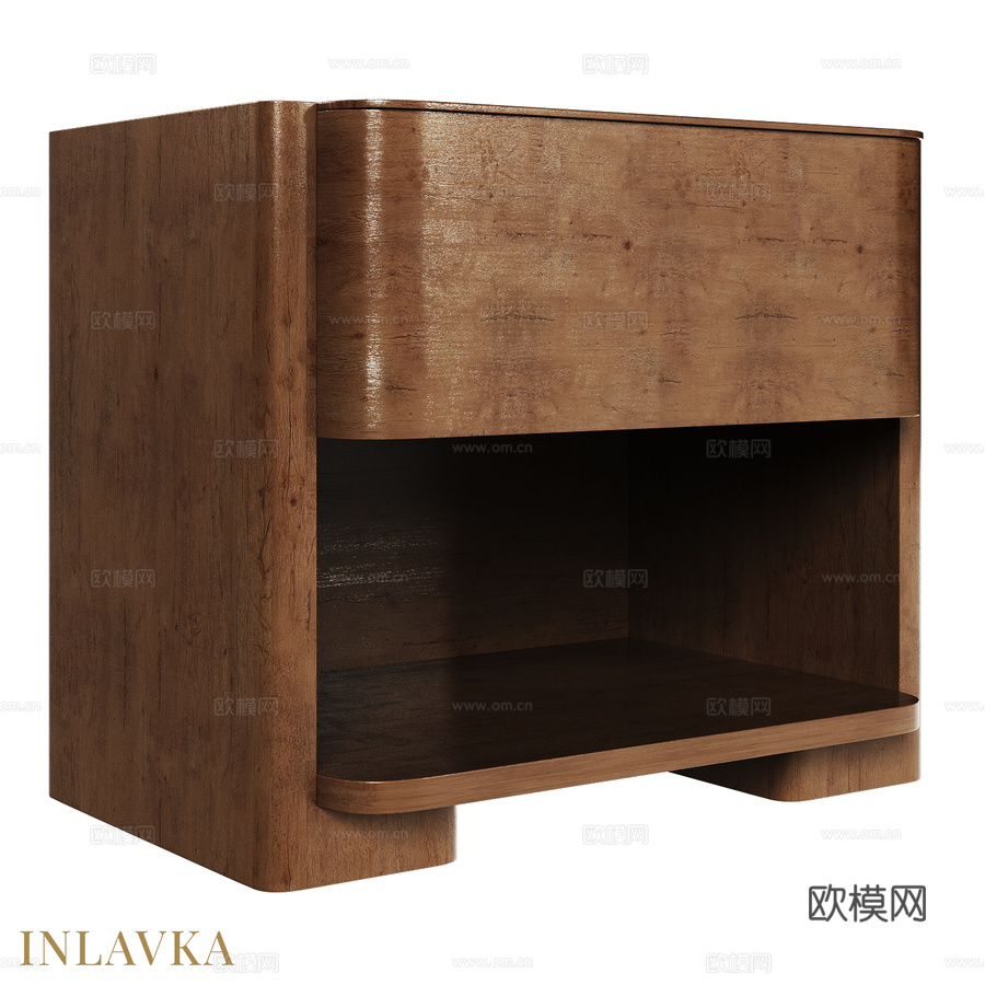 OM 简约风格开放式床头柜 65厘米款3d模型下载