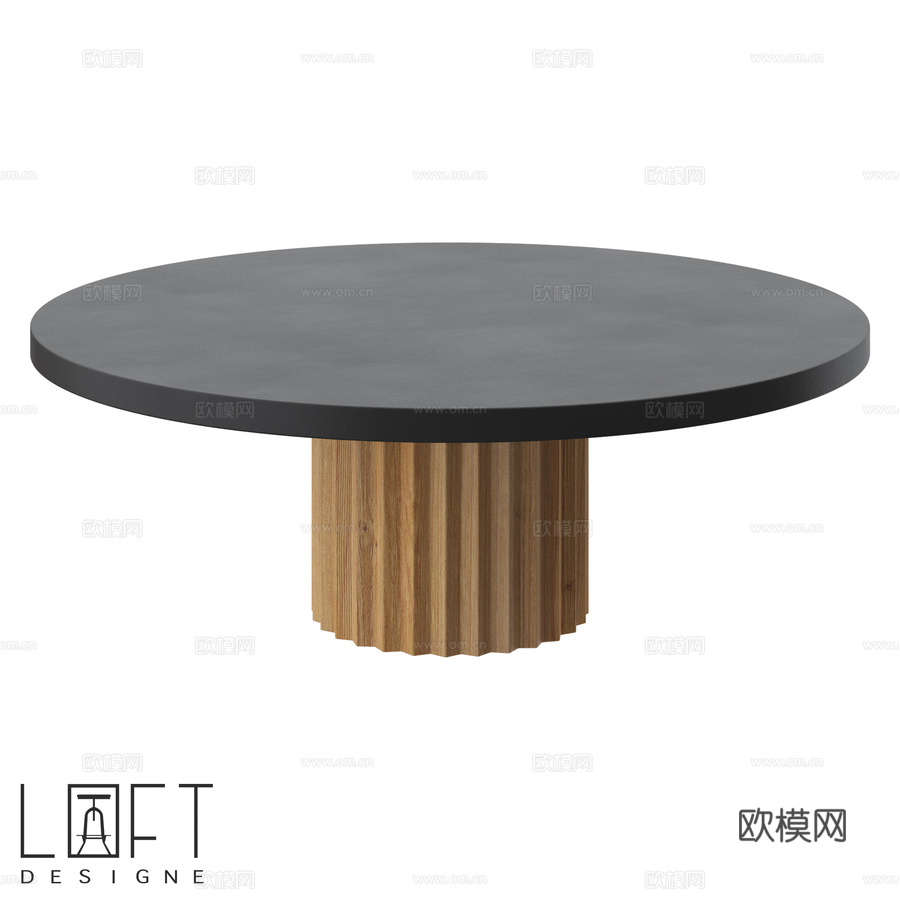 LoftDesigne 60991款咖啡桌3d模型下载