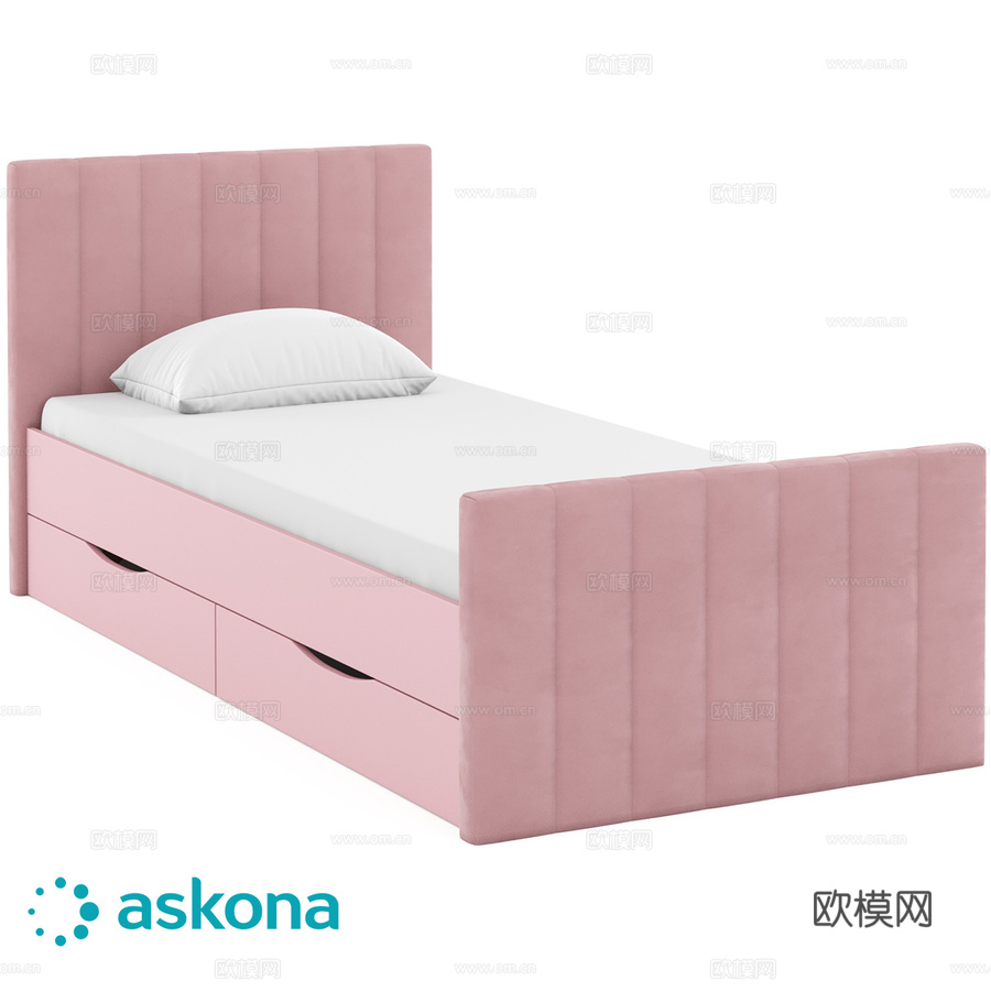 青少年床奥利3d模型下载