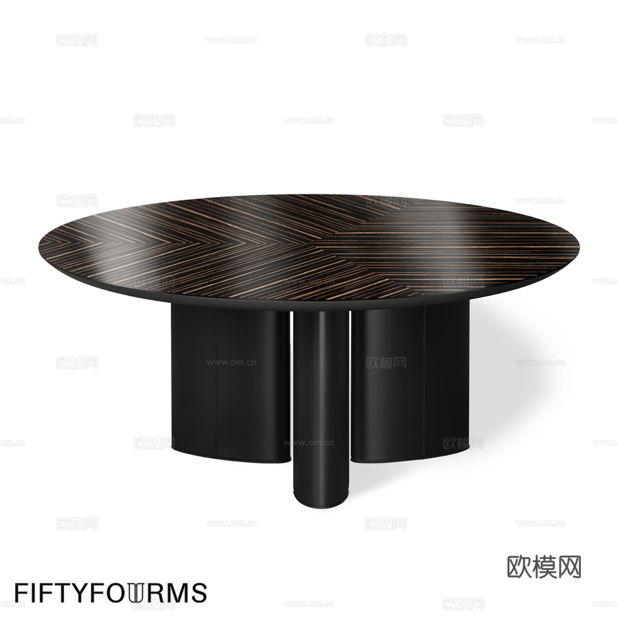 FIFTYFOURMS 三叶草桌3d模型下载