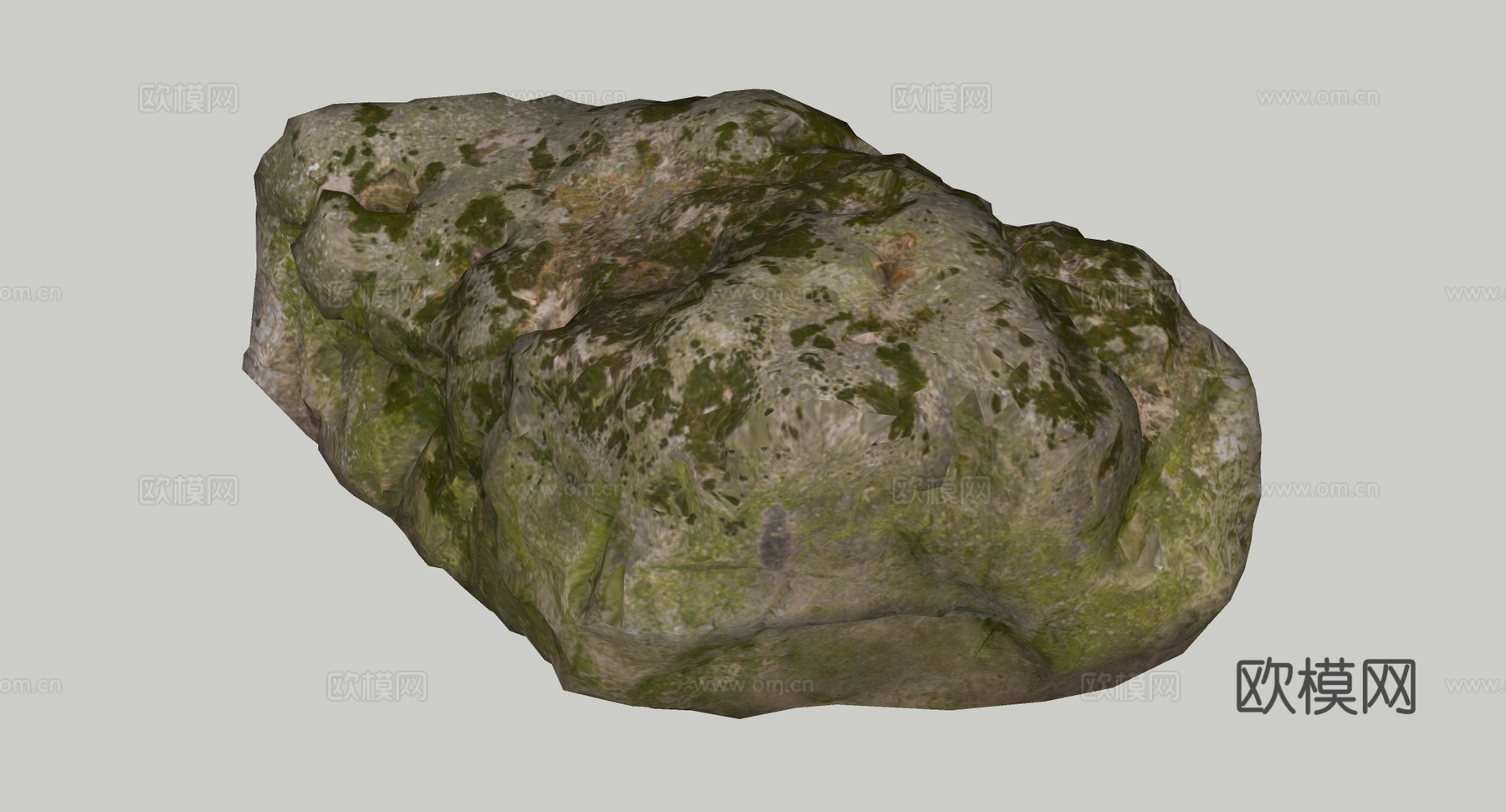 自然风化岩石 苔藓植被 老旧石头 苔藓岩石 游戏场景 影视特su模型