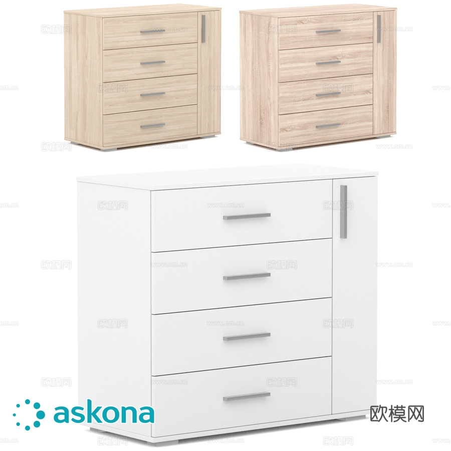 创新专业版抽屉柜3d模型下载