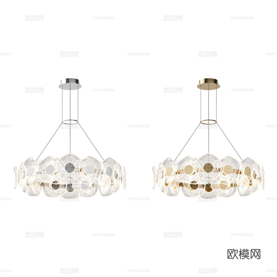 吊灯枝形吊灯 WERTMARK Helena WE453.23d模型下载