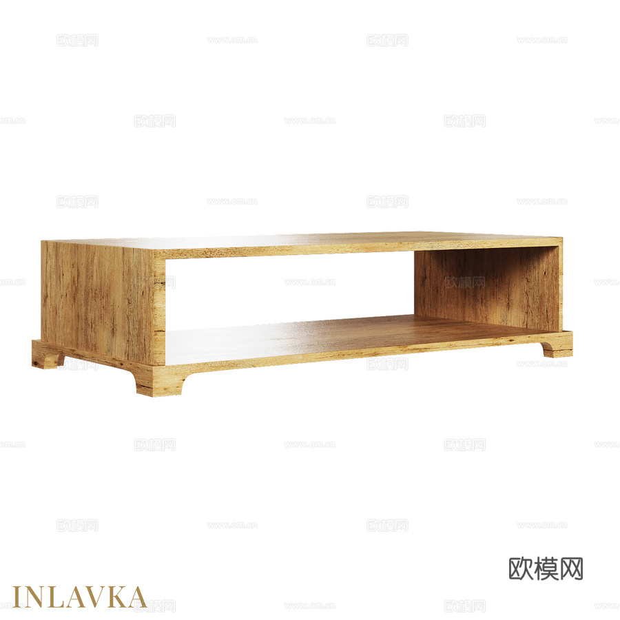 OM极简咖啡桌3d模型下载