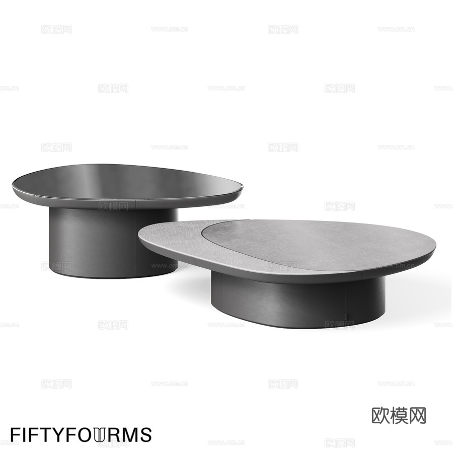 FIFTYFOURMS 康科迪亚咖啡桌系列3d模型下载