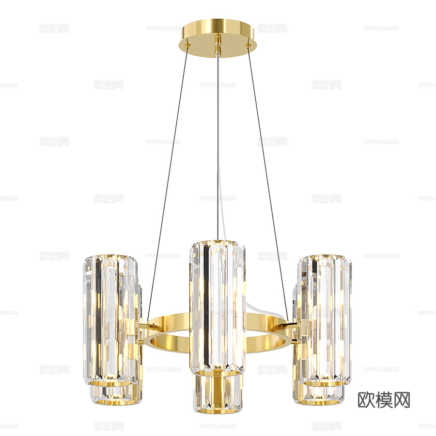 OM水晶吊灯 Stilfort Twin系列3d模型下载
